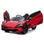 AUTO ELETTRICA PER BAMBINI MCLAREN 720S ROSSA 12V R/C, DASHBOARD TOUCHSCREEN, LUCI E SUONI