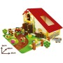 PLAYSET FATTORIA CON 20 ACCESSORI E FORMINE IN LEGNO TEOREMA 40564