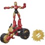 PERSONAGGIO IRON MAN CON VEICOLO SNODABILE MARVEL AVENGERS BEND AND FLEX HASBRO F0244