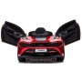 AUTO ELETTRICA PER BAMBINI MCLAREN 720S ROSSA 12V R/C, DASHBOARD TOUCHSCREEN, LUCI E SUONI