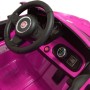 AUTO ELETTRICA PER BAMBINI FIAT 500 NEW ROSA R/C 12V, 2 MOTORI, SEDILE IN PELLE, ING. MP3, LED GQN