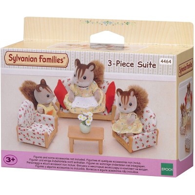 DIVANO, POLTRONE E TAVOLINO SYLVANIAN FAMILIES EPOCH 4464