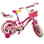 BICICLETTA PER BAMBINI 14" UNICORNO CON CESTINO, PORTABAMBOLE E MOVIMENTO SFERA BKT UNI14