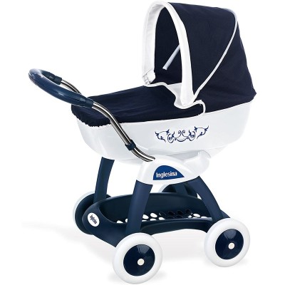 CARROZZINA PER BAMBOLE INGLESINA BABY BLU SMOBY 7600251181