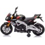 MOTO ELETTRICA PER BAMBINI APRILIA TUONO ITALY 12 V SUONI, LED, CHIAVE, RUOTE EVA