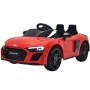 AUTO ELETTRICA PER BAMBINI AUDI R8 SPYDER ROSSO TANGO 12V CON R/C 2.4 GHZ, MP3, LUICI E SUONI CLB