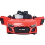 AUTO ELETTRICA PER BAMBINI AUDI R8 SPYDER ROSSO TANGO 12V CON R/C 2.4 GHZ, MP3, LUICI E SUONI CLB