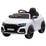 AUTO ELETTRICA PER BAMBINI AUDI RS Q8 BIANCA 12V CON R/C, ING. MP3 E USB, SEDILE IN PELLE, LED