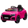 AUTO ELETTRICA PER BAMBINI AUDI RS Q8 ROSA 12V CON R/C, ING. MP3 E USB, SEDILE IN PELLE, LED