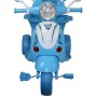 TRICICLO VESPINA DELUXE AZZURRO CON MANICO E CAPPOTTINA, INGRESSO MP3 VOLUME REGOL.T8418/3612