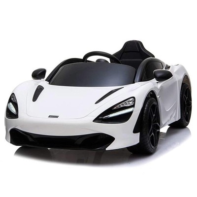 AUTO ELETTRICA PER BAMBINI MCLAREN 720S BIANCA 12V R/C, DASHBOARD TOUCHSCREEN, LUCI E SUONI