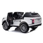 AUTO ELETTRICA PER BAMBINI RANGE ROVER BIANCA 2 POSTI R/C 12V SCHERMO MP4 ,SEDILE IN PELLE, LED