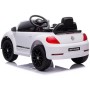 AUTO ELETTRICA PER BAMBINI VOLKSWAGEN THE BEETLE BIANCA SMALL R/C 12V LUCI E SUONI, BLUETOOTH