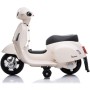 MOTO ELETTRICA PER BAMBINI MINI VESPA GTS PIAGGIO BIANCA 6V CON SCHIENALE, LUCI E SUONI 00120014