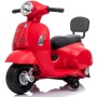 MOTO ELETTRICA PER BAMBINI MINI VESPA GTS PIAGGIO ROSSA 6V CON SCHIENALE, LUCI E SUONI 00120015