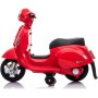 MOTO ELETTRICA PER BAMBINI MINI VESPA GTS PIAGGIO ROSSA 6V CON SCHIENALE, LUCI E SUONI 00120015