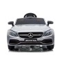 AUTO ELETTRICA PER BAMBINI MERCEDES AMG C63 S GRIGIO METALLIZZATO CON R/C 12V ING MP3, SD, USB, LED