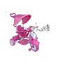 TRICICLO VESPINA ROSA CON MANICO E CAPPOTTINA LMT LT854/3612