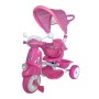 TRICICLO DELUXE ROSA REVERSIBILE FRONTE MAMMA CON MANICO E CAPPOTTINA LMT LT917