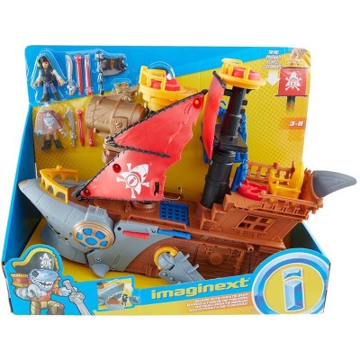 PLAYSET GALEONE DEI PIRATI MORSO DELLO SQUALO IMAGINEXT DHH64