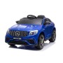 AUTO ELETTRICA PER BAMBINI MERCEDES GLC 63 S COUPÈ BLU 12V, R/C, ING.MP3, SEDILE IN PELLE B5688