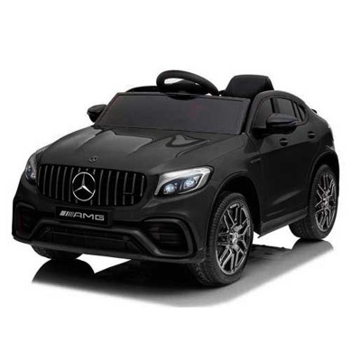 AUTO ELETTRICA PER BAMBINI MERCEDES GLC 63 S COUPÈ NERO 12V, R/C, ING.MP3, SEDILE IN PELLE B5688