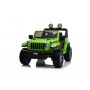 AUTO ELETTRICA PER BAMBINI JEEP WRANGLER RUBICON VERDE CON RADIOCOMANDO 12V DASHBOARD E LED BCR