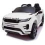 AUTO ELETTRICA PER BAMBINI RANGE ROVER EVOQUE BIANCA R/C 12V SCHERMO MP4 ,SEDILE IN PELLE, LED