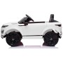 AUTO ELETTRICA PER BAMBINI RANGE ROVER EVOQUE BIANCA R/C 12V SCHERMO MP4 ,SEDILE IN PELLE, LED