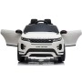 AUTO ELETTRICA PER BAMBINI RANGE ROVER EVOQUE BIANCA R/C 12V SCHERMO MP4 ,SEDILE IN PELLE, LED