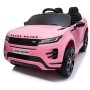 AUTO ELETTRICA PER BAMBINI RANGE ROVER EVOQUE ROSA R/C 12V SCHERMO MP4 ,SEDILE IN PELLE, LED