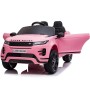 AUTO ELETTRICA PER BAMBINI RANGE ROVER EVOQUE ROSA R/C 12V SCHERMO MP4 ,SEDILE IN PELLE, LED