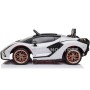 AUTO ELETTRICA PER BAMBINI LAMBORGHINI SIAN FKP37 GIALLA 12V R/C, SCHERMO MP4, LUCI E SEDILE IN PELLE